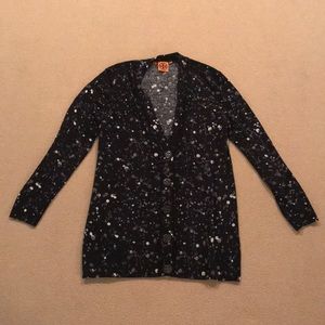 Tory Burch Paint Splattered Wool Sweater